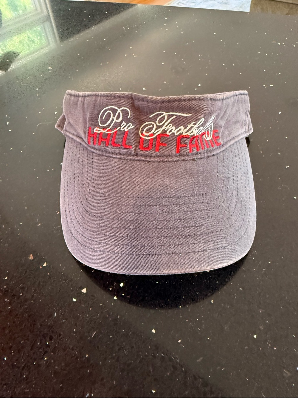 Pro Football Hall of Fame Embroidered Visor - Gray